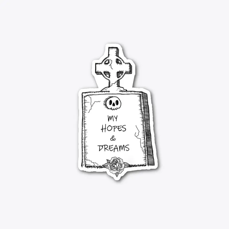 Hopes and Dreams Gravestone Sticker