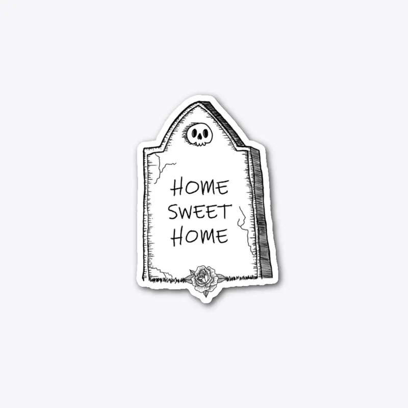 Home Sweet Home Gravestone Sticker