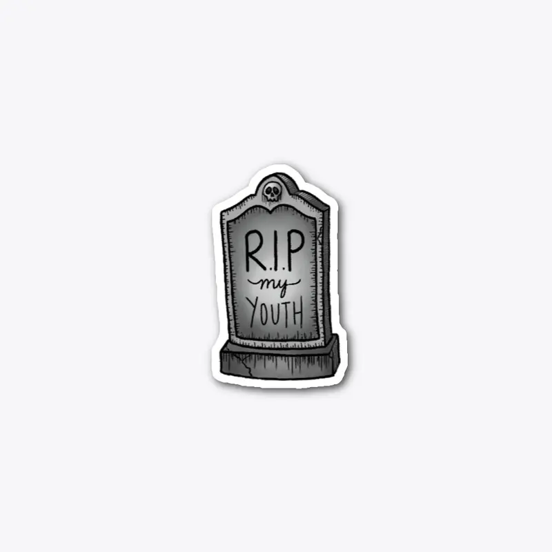 Gravestone Youth Sticker