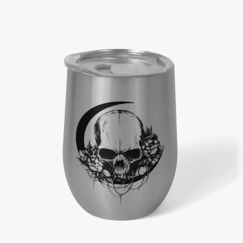 Dark Skull Wine Tumbler